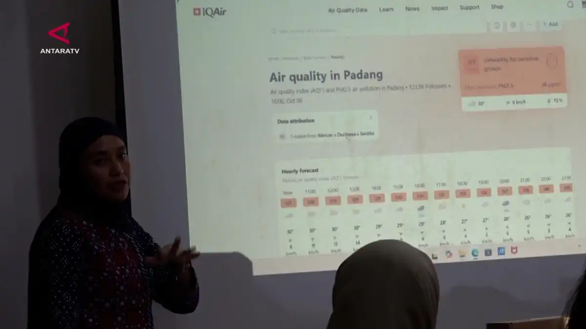 Alat Pemantau Udara Ditempatkan di Biro LKBN Sumatera Barat
