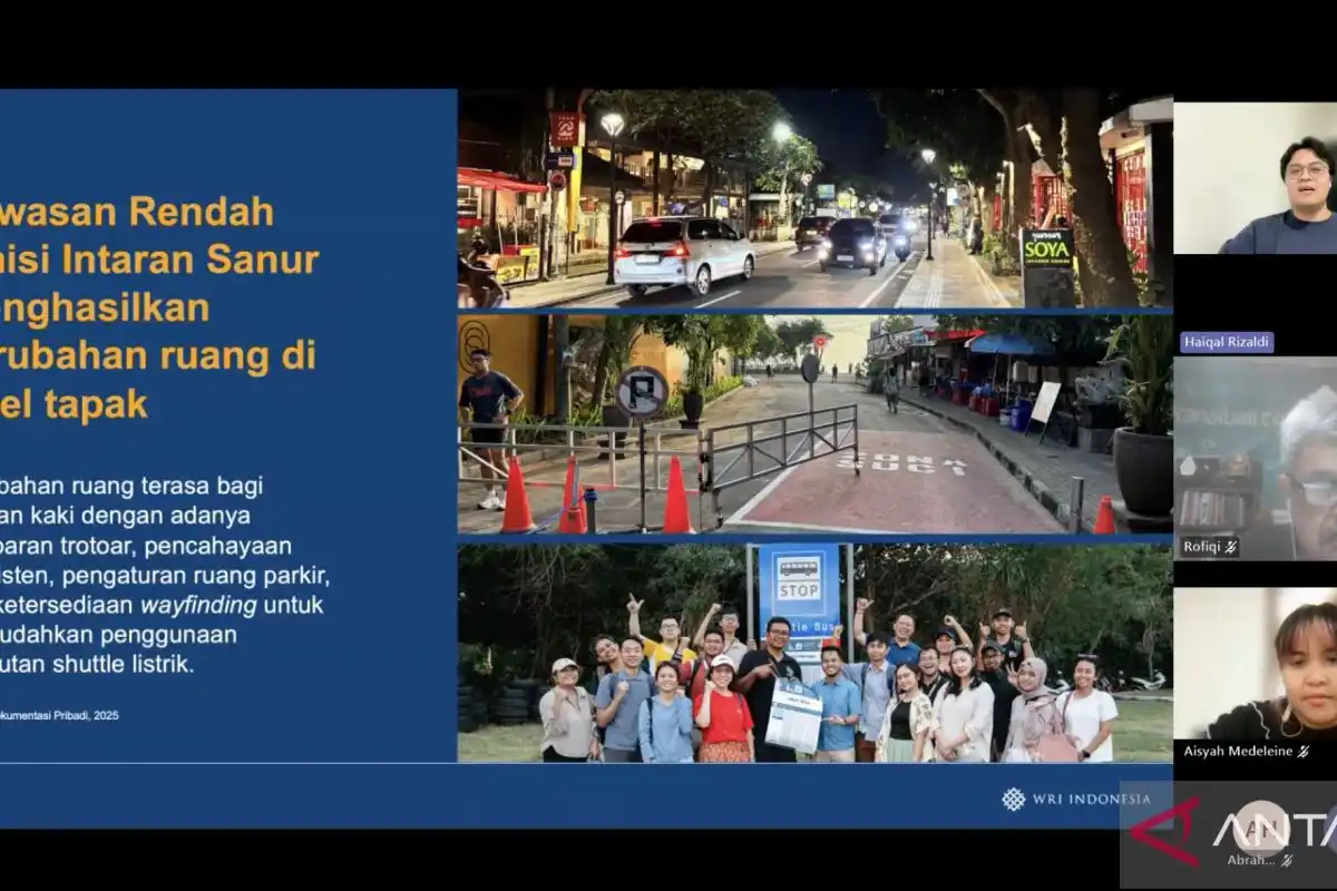 WRI Menilai Sanur Berpeluang Menjadi Kawasan Rendah Emisi