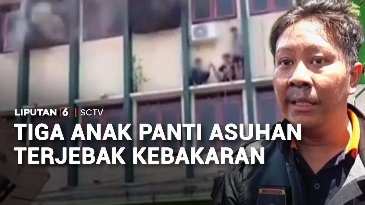 Tiga Anak Dievakuasi dari Lantai Tiga Panti Asuhan yang Terbakar