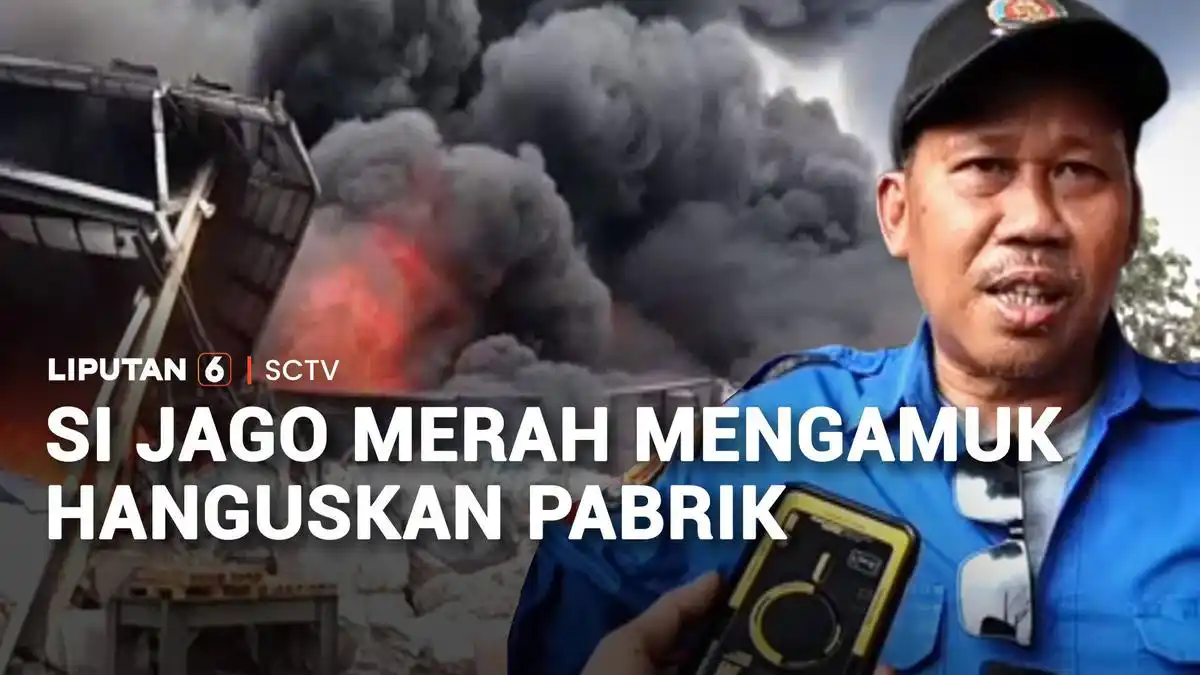 Kebakaran Melanda Pabrik Pengolahan Plastik di Kabupaten Tangerang, Sebagian Bangunan Ambruk