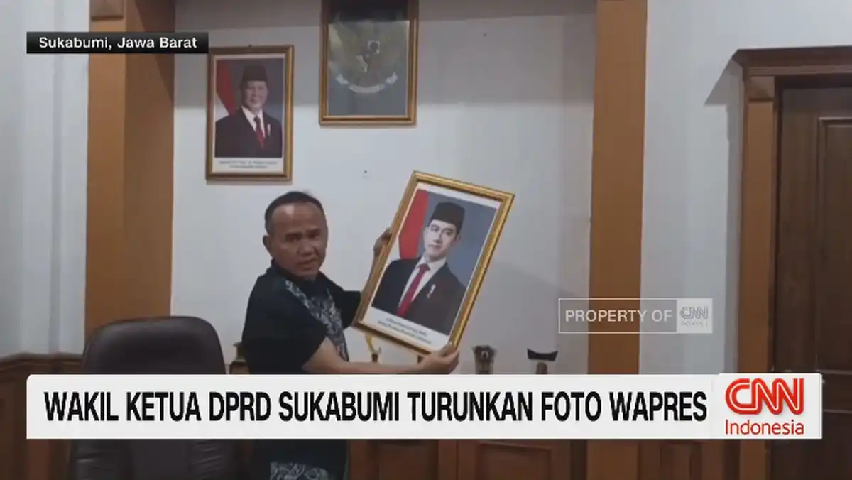 Wakil Ketua DPRD Sukabumi Turunkan Foto Wapres sebagai Sikap Politik Pribadi