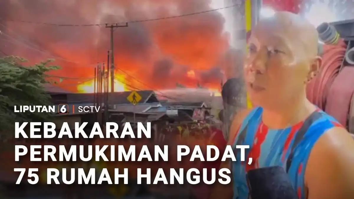 Kebakaran Permukiman Padat di Tenggarong Menghanguskan 75 Rumah
