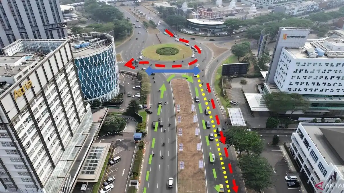 Rekayasa Arus Lalu Lintas Saat Korpri Night Run di Gading Serpong