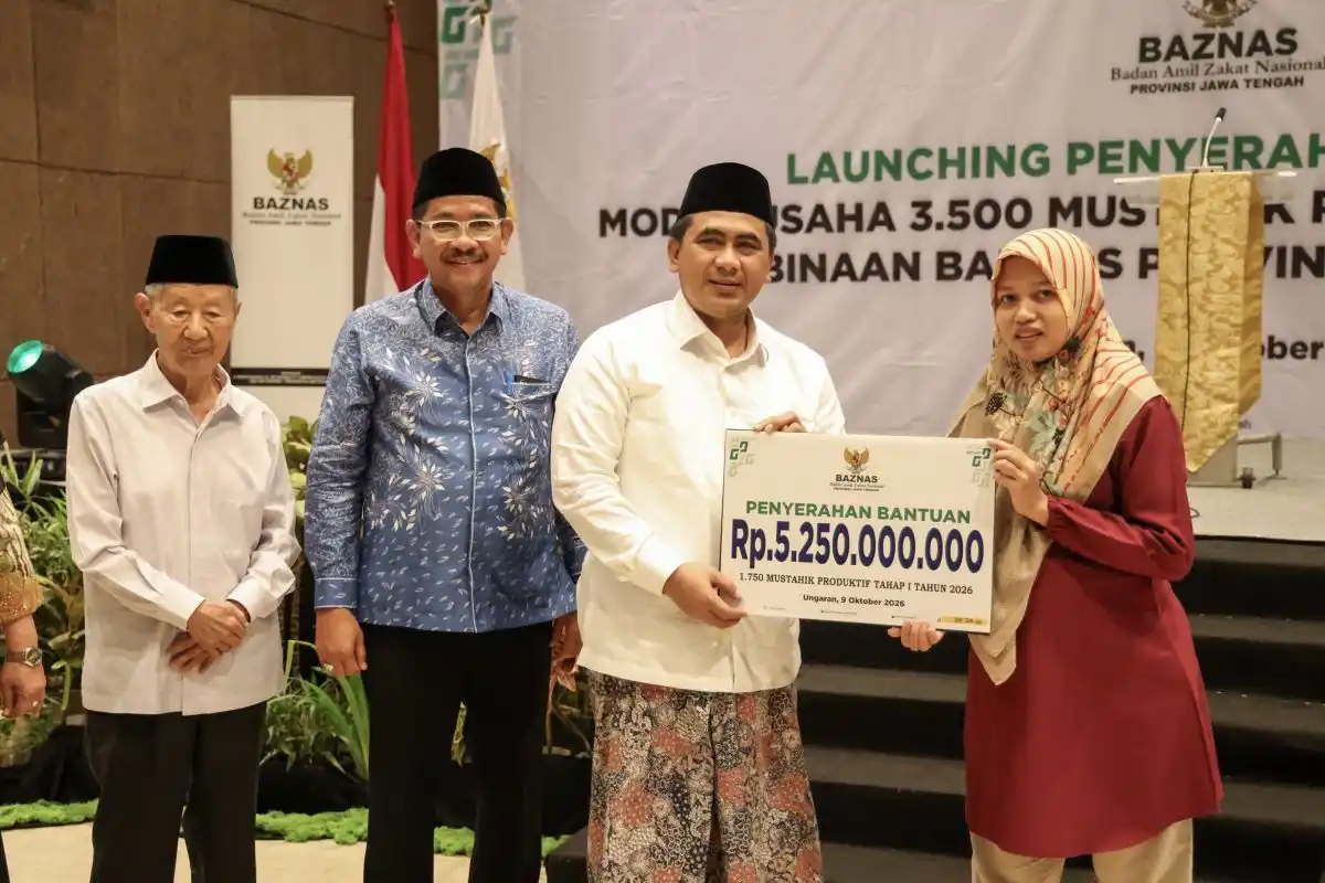 Baznas Jateng Salurkan Modal Produktif kepada 1.750 Mustahik