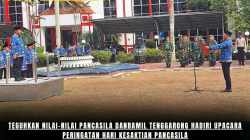 Teguhkan Nilai-Nilai Pancasila Danramil Tenggarong Hadiri Upacara Peringatan Hari Kesaktian Pancasila
