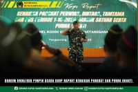 Dandim 0906/Kkr Pimpin Acara Korp Raport Kenaikan Pangkat Dan Purna Bhakti